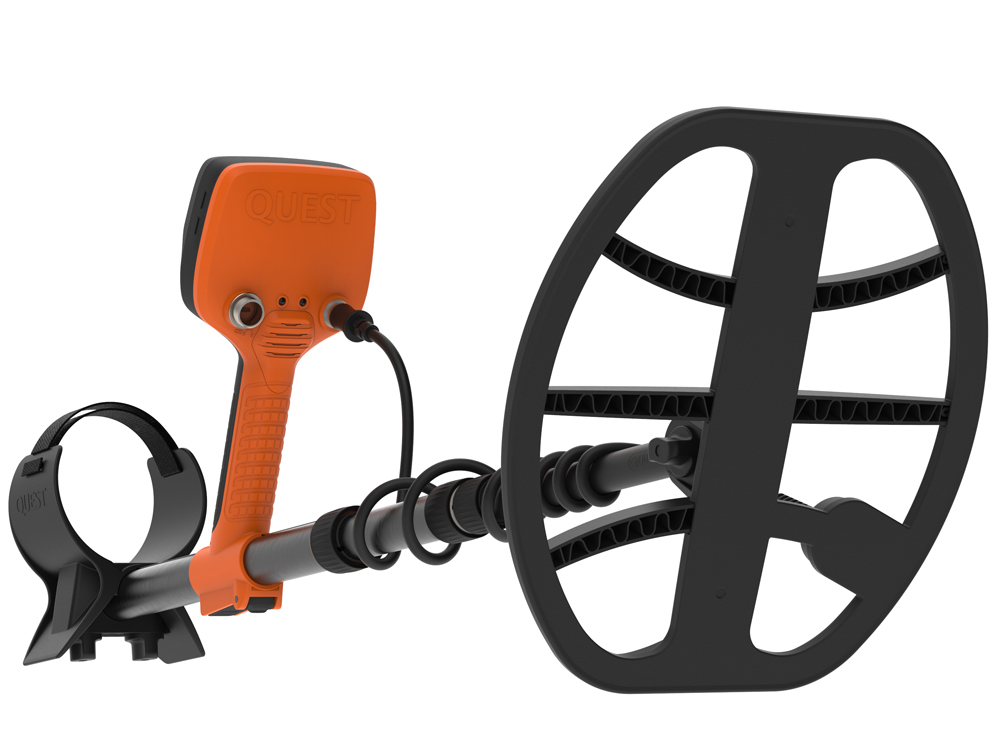 Quest V80 Double Blizzard Metalldetektor + gratis XPointer Orange Pinpointer