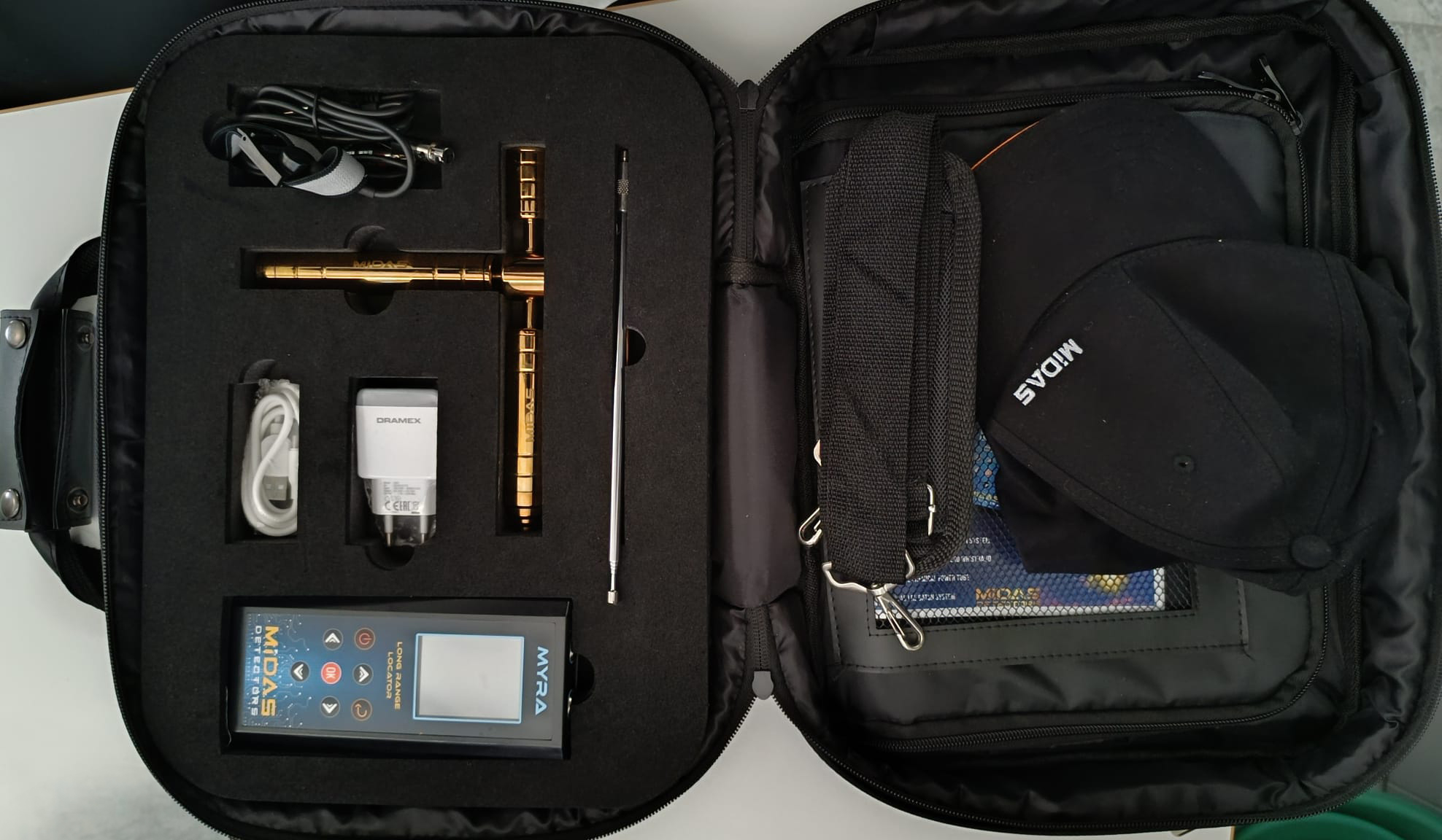 Midas Detectors Myra Long Range Metalldetektor Pro Pack