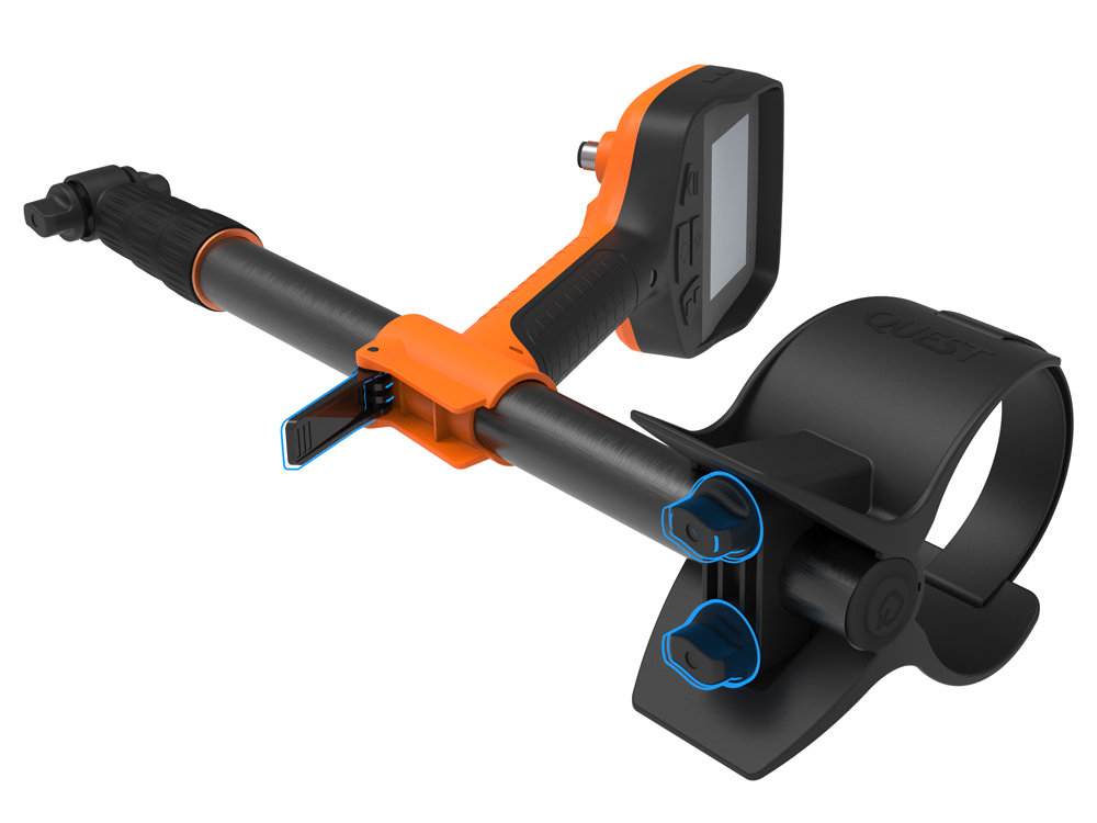 Quest V80 Double Blizzard Metalldetektor + gratis XPointer Orange Pinpointer