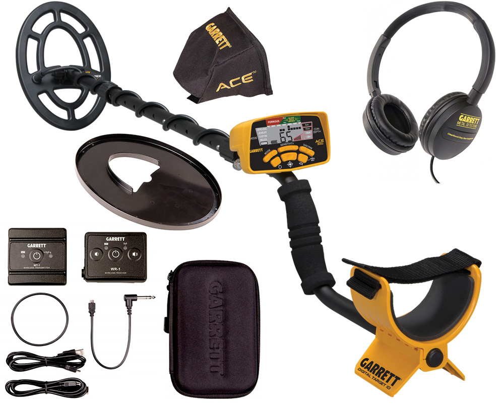 Garrett Ace 300i Metalldetektor mit Z-Lynk Drahtlos-System 